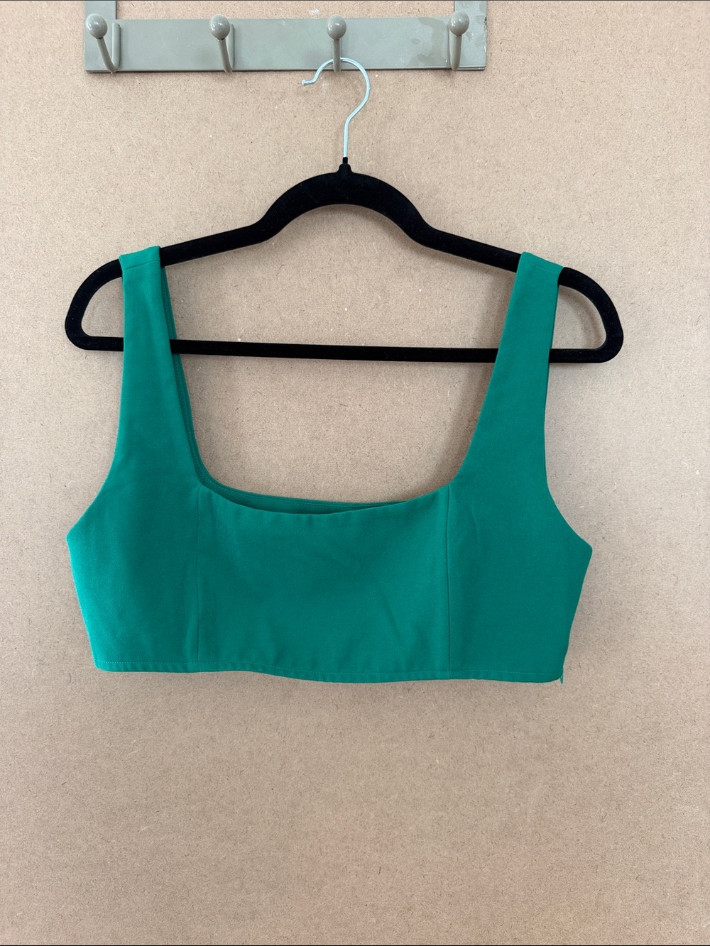 Princess Polly Emerald Square-Neck Crop Top